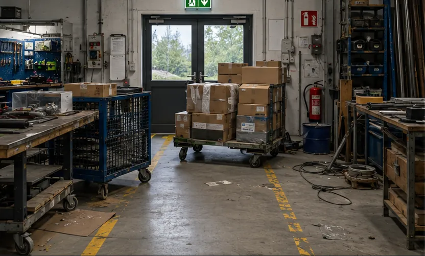 Brandschutzbereich vor der Verbesserung